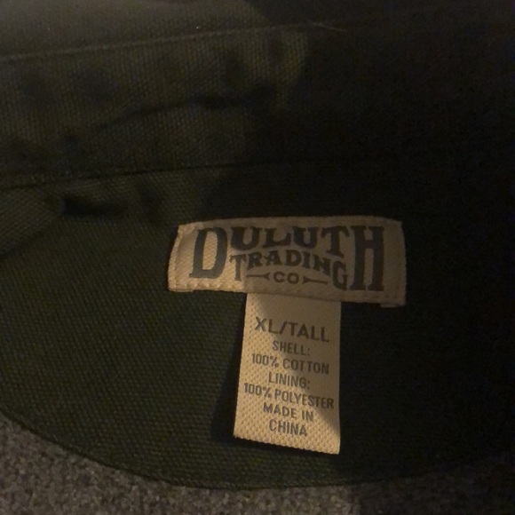 COPY - Duluth Men’s Firehose Jacket- Dark Green XL TALL - Picture 2 of 5